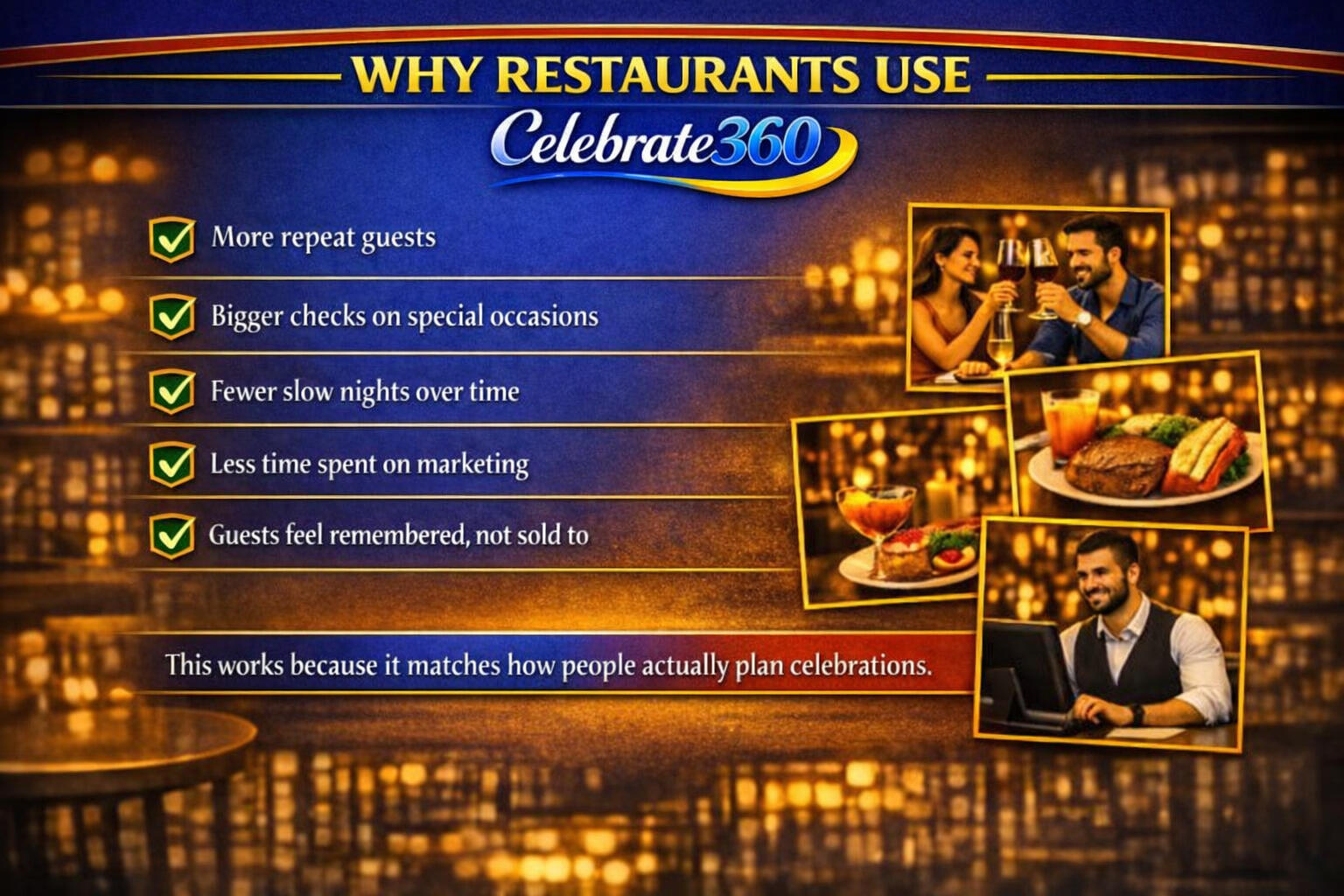 Why Celebrate 360 Works Why Restaurants Use Celebrate 360