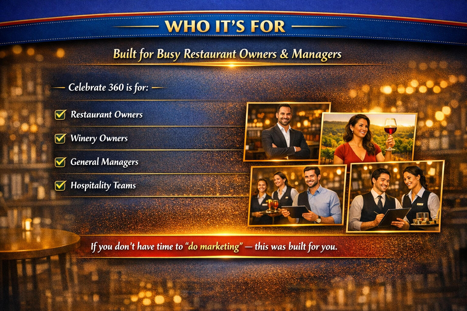 Who Is Celebrate 360 for Who Is It For